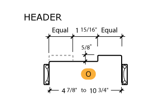 DE-Series Frame Profile (O)