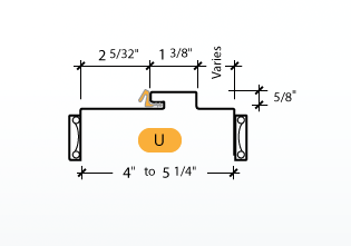 Kerfed - Frame Profile (U)