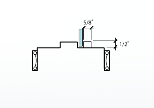 Classic Single with Glazing - Glass Stop or Door Panel can be applied to one or both sides of any Mullion or Jamb