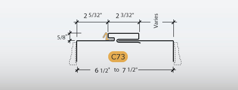 Adjustable Kerfed - Frame Profile (C73)