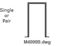 CAD Drawing for Elevations on Adjustable Door Frame