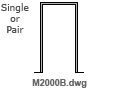 CAD Drawing for Elevations on Adjustable Door Frame