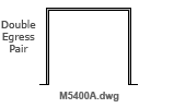 CAD Drawing for Elevations on Adjustable Door Frame