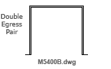 Elevations B for Double Egress Elevations