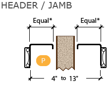 CAD Drawing for Pocket Door Trim Kit