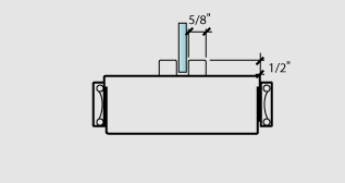 Classic C-Series Frame Profile (Mullion w/Glazing No Stop)