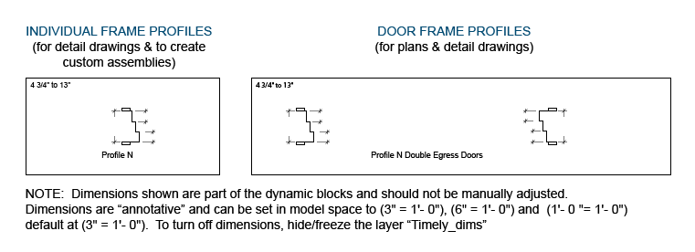 Double Egress Plan Profile Example CAD File