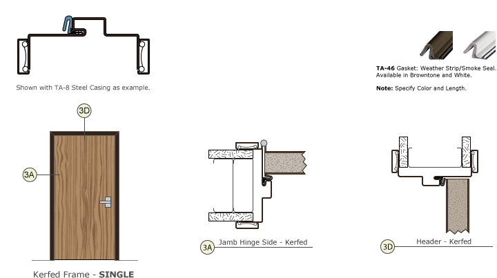 Timely Frames Kerfed Frame Single Drawing