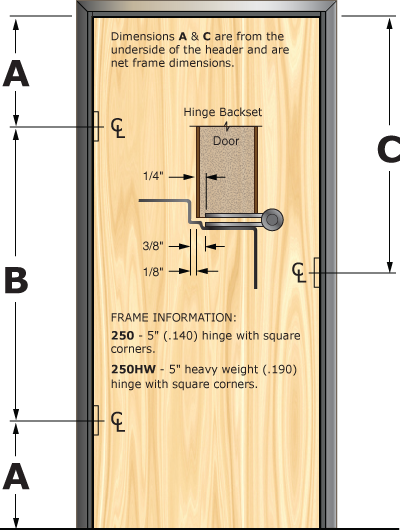 Prefit Door Illustration 250