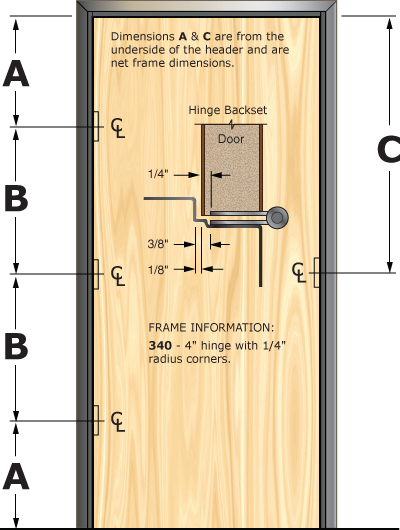 Prefit Door Illustration 340