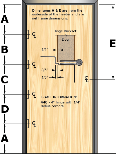 Prefit Door Illustration 440D