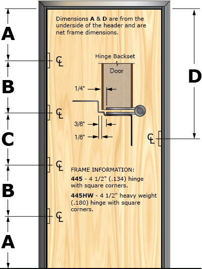 Prefit Door Illustration 445