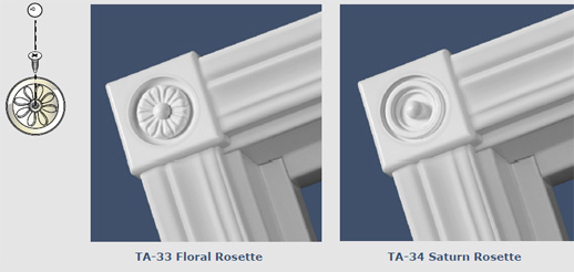 TA-30 Colonial Steel Casing Rosettes