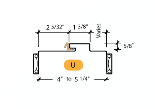 Kerfed - Frame Profile (U)