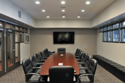 Timely Conference Room – Black Nickel Sidelights and Transom