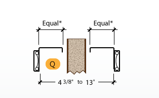 Pocket Door Trim Kit - Frame Profile (Q)