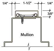 Wood Casing Drawing Mullion 1