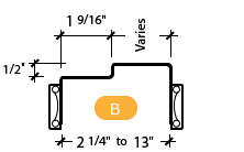 CAD Drawing Image for Classic Frame Profile