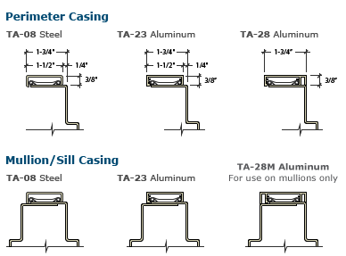 Classic Frame CAD Files Elevations A Top Graphic