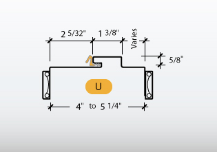 Kerfed - Frame Profile (U)